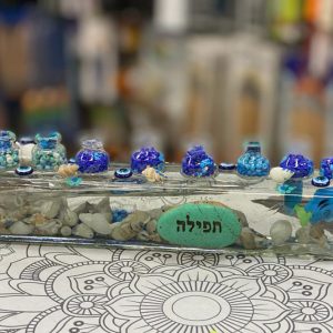 חנוכיית אקווריום גווני ים